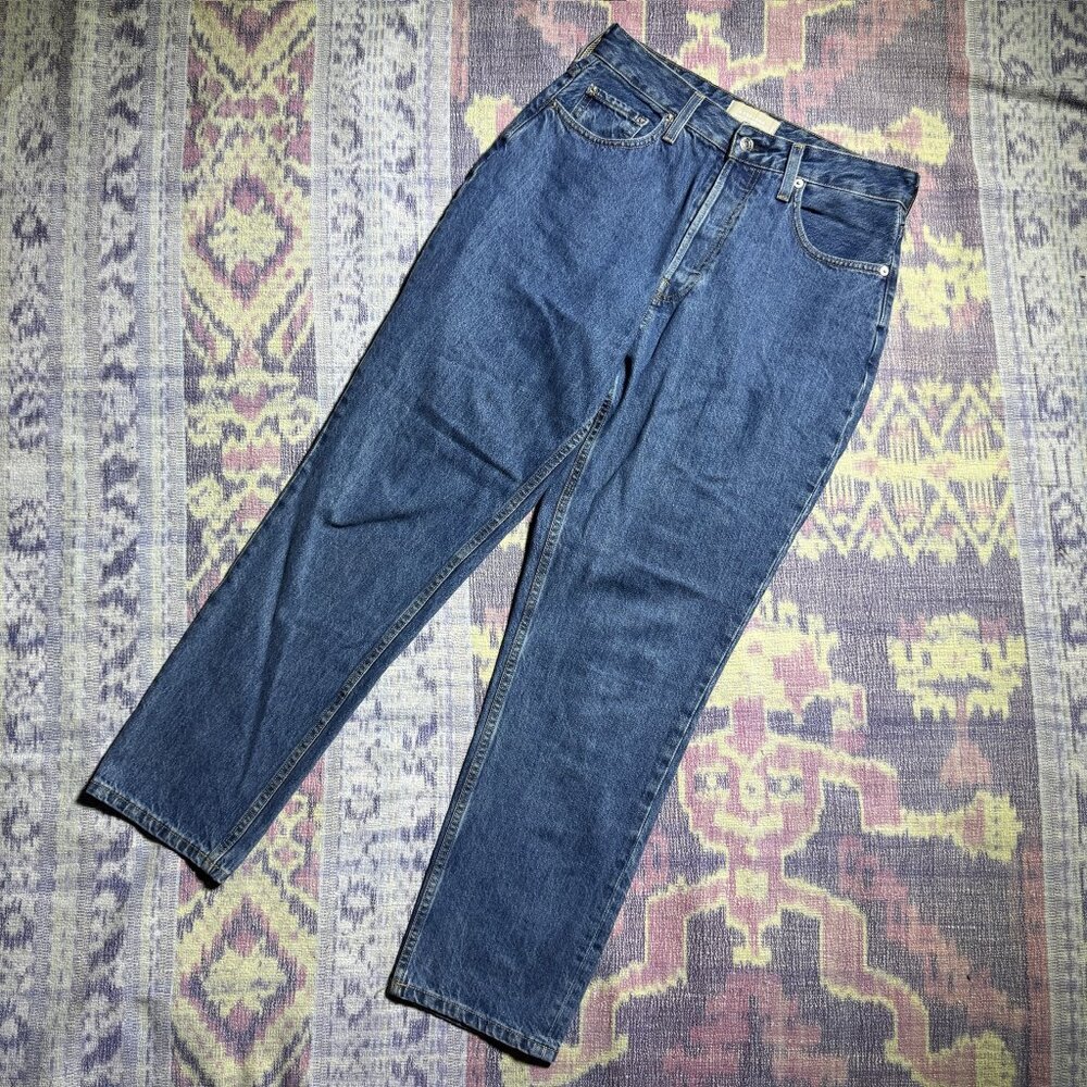 Everlane The Curvy 90's Cheeky Straight Blue Jeans Women's Size 30 Regular 30R